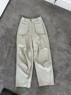 Askhaki Seoul High-Waist Utility Wide-Leg Pants
